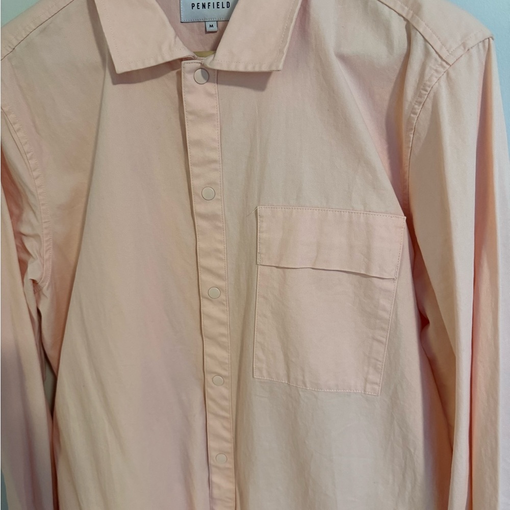 Pink Penfield Spring Button Up Shacket - Picture 3 of 5